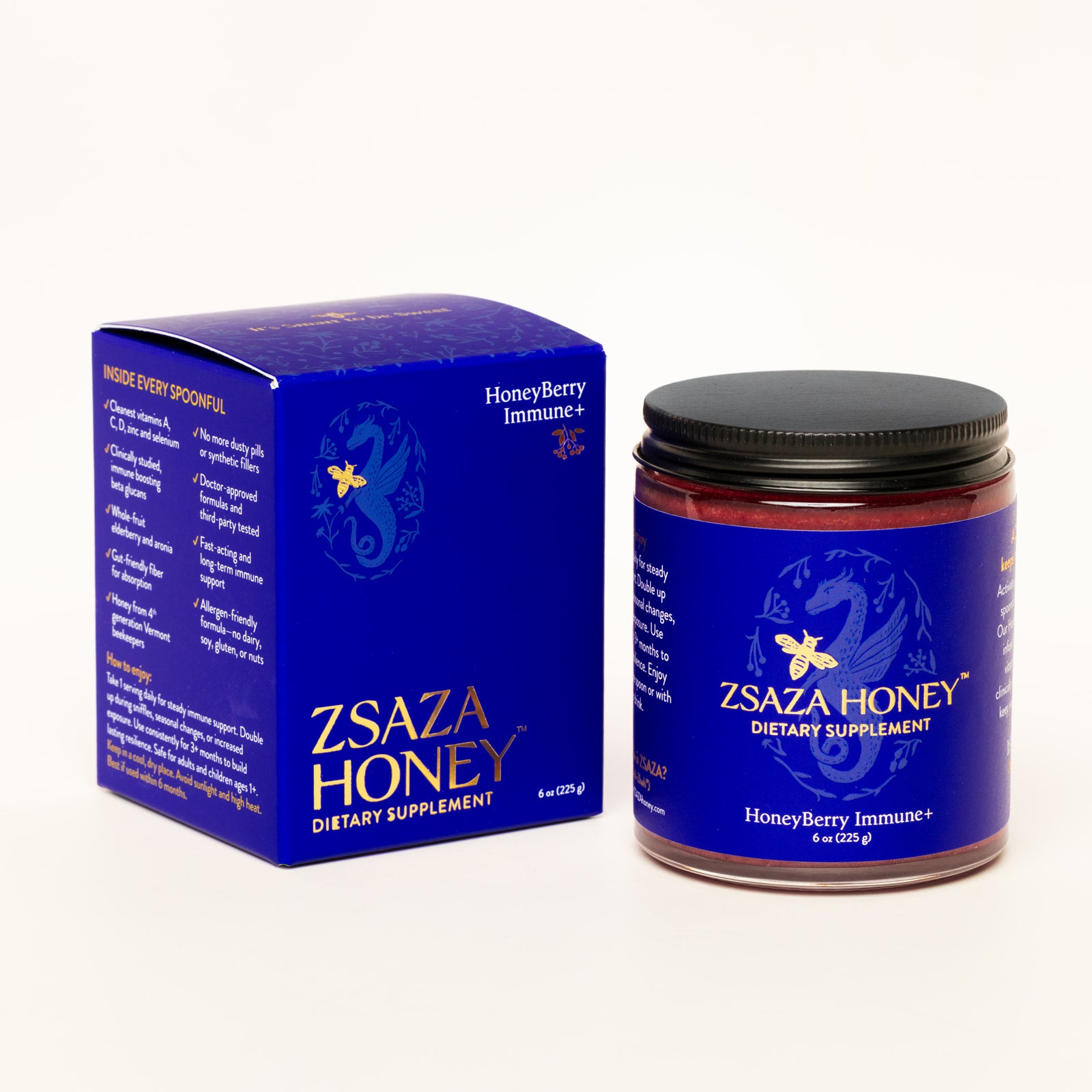 ZSAZA Honey | Clinically-Dosed Immune Support in Raw Honey